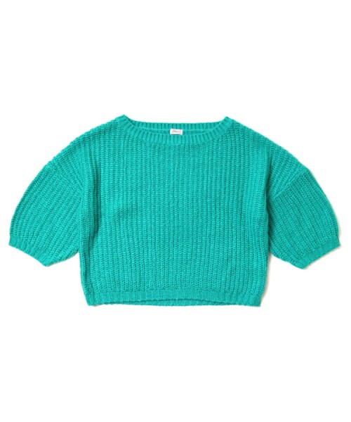 flower(フラワー)の「jewel color knit ~ジュエルカラーニット(ニット/セーター・レディース・パープル/ホワイト/グリーン・freesize)」の3枚目の写真