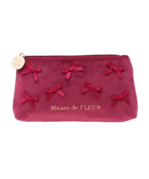 Maison de FLEUR（メゾンドフルール）の「ベロアリボンペンケース