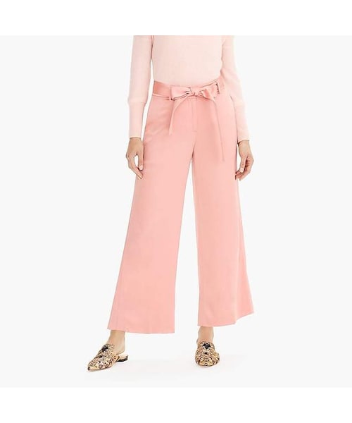 wide-leg pant in satin crepe - WEAR
