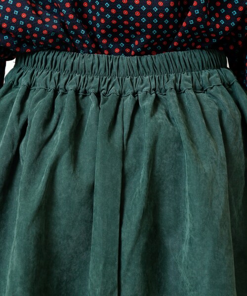 RAY CASSIN（レイカズン）の「横ボタンピーチ起毛スカート（スカート・レディース・ネイビー/グリーン/キャメル/パープル/カラシ・FREE）」の12枚目の写真