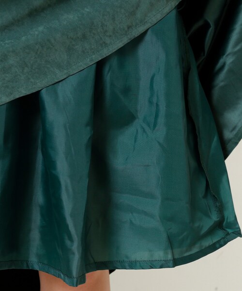 RAY CASSIN（レイカズン）の「横ボタンピーチ起毛スカート（スカート・レディース・ネイビー/グリーン/キャメル/パープル/カラシ・FREE）」の17枚目の写真