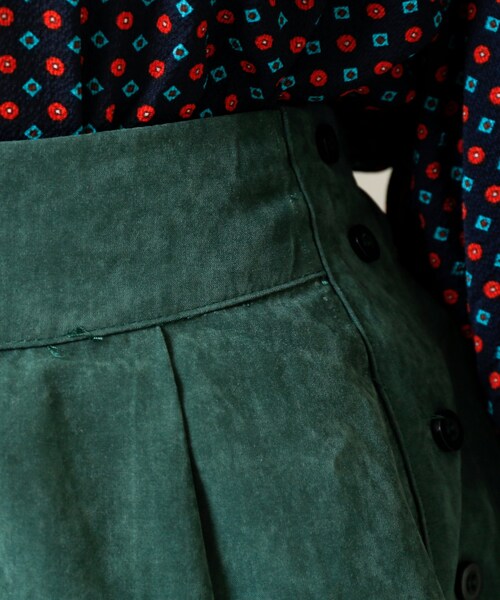 RAY CASSIN（レイカズン）の「横ボタンピーチ起毛スカート（スカート・レディース・ネイビー/グリーン/キャメル/パープル/カラシ・FREE）」の15枚目の写真