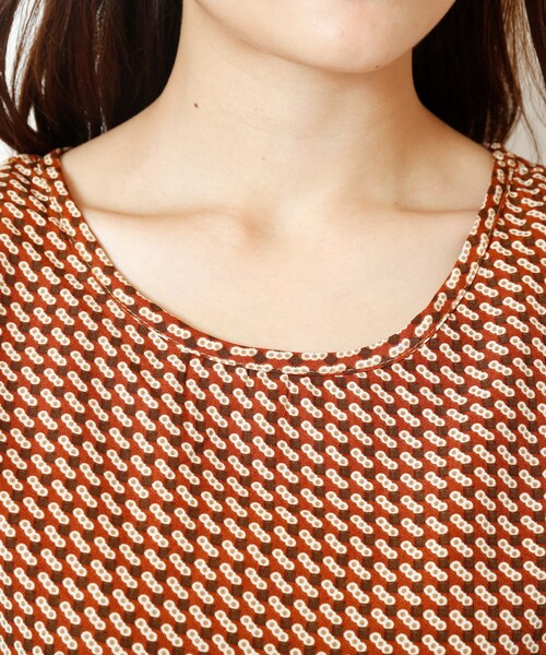 RAY CASSIN（レイカズン）の「幾何学ノースリワンピース（ワンピース/ドレス・レディース・ネイビー/グリーン/キャメル・FREE）」の8枚目の写真