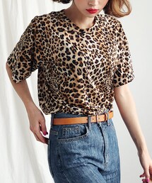 DHOLIC | レオパードTシャツ(Tシャツ/カットソー)
