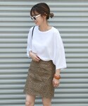 LAULEN | Leopard mini skirt(裙子)
