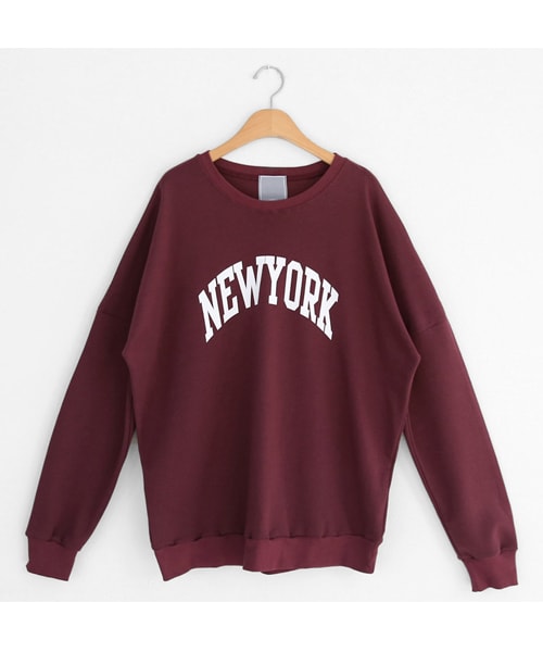 DHOLIC（ディーホリック）の「NEWYORKボクシースウェット（スウェット・レディース・ホワイト/ブラック/パープル/グレー・FREE）」の4枚目の写真