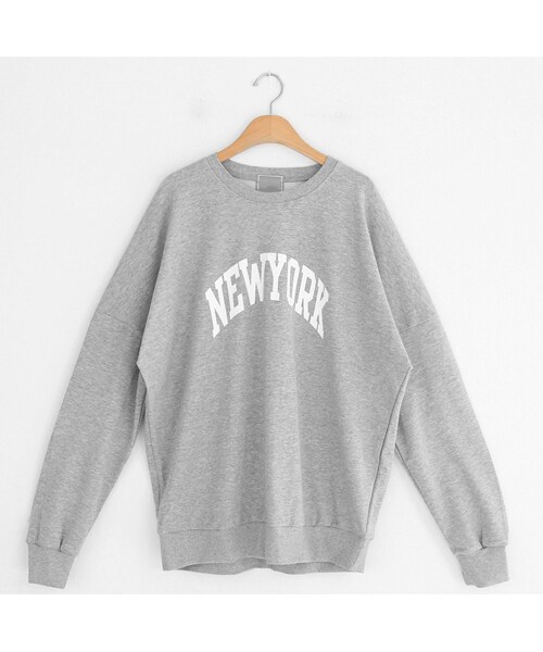 DHOLIC（ディーホリック）の「NEWYORKボクシースウェット（スウェット・レディース・ホワイト/ブラック/パープル/グレー・FREE）」の3枚目の写真