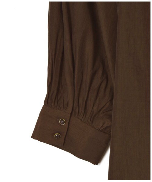 w closet(ダブルクローゼット)の「ボリューム袖クルーネックプルオーバー(トップス・レディース・エクリュ/オレンジ/パープル/ブラウン・FREE/M/L)」の13枚目の写真