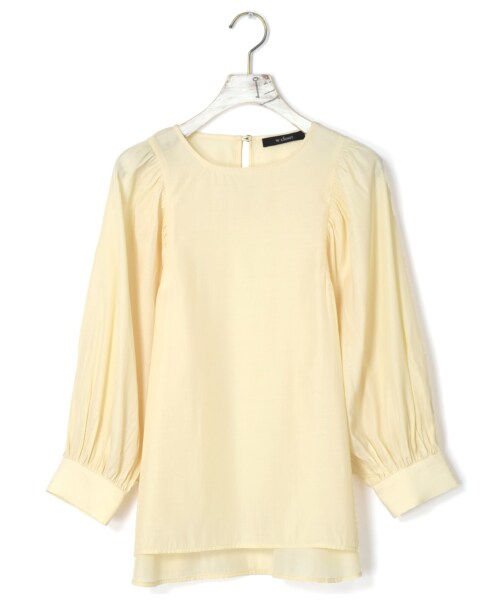 w closet(ダブルクローゼット)の「ボリューム袖クルーネックプルオーバー(トップス・レディース・エクリュ/オレンジ/パープル/ブラウン・FREE/M/L)」の4枚目の写真