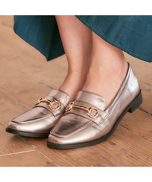 ORiental TRaffic(オリエンタルトラフィック)の「9月上旬発売予定★ビットローファー(シューズ・レディース・ブラック/ブラウン/ガンメタル・33/34/35/36/37/38/39/40/41/42/43)」の13枚目の写真