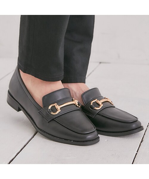 ORiental TRaffic(オリエンタルトラフィック)の「9月上旬発売予定★ビットローファー(シューズ・レディース・ブラック/ブラウン/ガンメタル・33/34/35/36/37/38/39/40/41/42/43)」の11枚目の写真