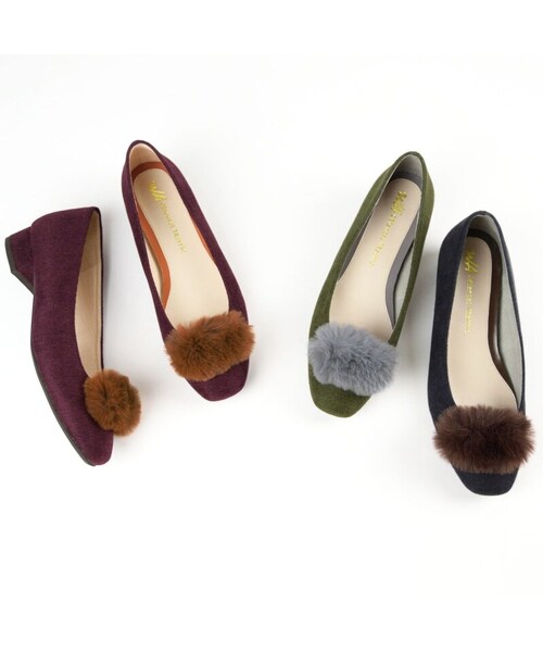 ORiental TRaffic（オリエンタルトラフィック）の「2wayファースクエアパンプス（その他・レディース・ブラック/カーキ/レッド・33/34/35/36/37/38/39/40/41/42/43）」の10枚目の写真