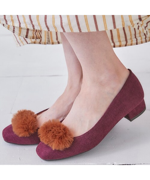 ORiental TRaffic（オリエンタルトラフィック）の「2wayファースクエアパンプス（その他・レディース・ブラック/カーキ/レッド・33/34/35/36/37/38/39/40/41/42/43）」の13枚目の写真