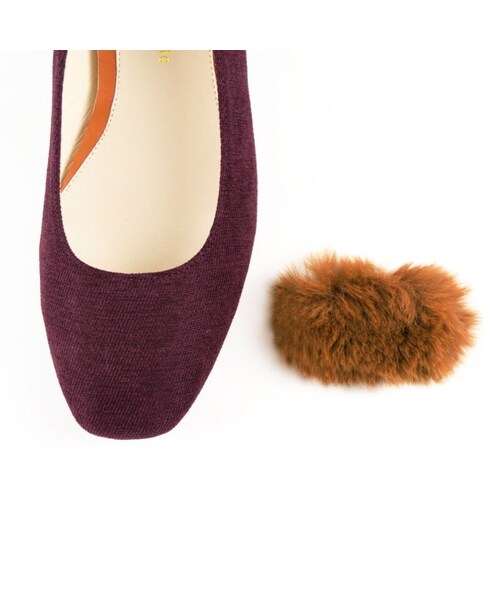 ORiental TRaffic（オリエンタルトラフィック）の「2wayファースクエアパンプス（その他・レディース・ブラック/カーキ/レッド・33/34/35/36/37/38/39/40/41/42/43）」の7枚目の写真