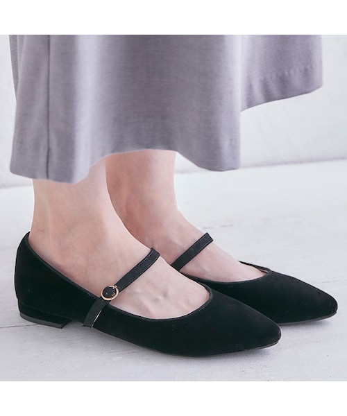 ORiental TRaffic（オリエンタルトラフィック）の「ストラップフラットパンプス（その他・レディース・ブラック/ブルー/カーキ・34/35/36/37/38/39/40/41/42）」の11枚目の写真