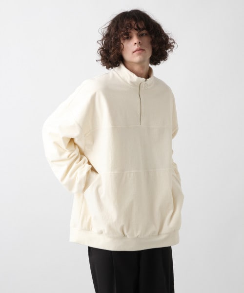 HARE（ハレ）の「ベロアハーフZIPプルオーバー（）」 - WEAR