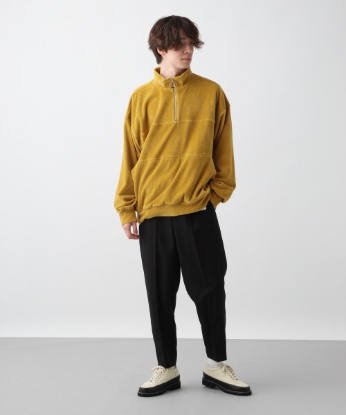 HARE（ハレ）の「ベロアハーフZIPプルオーバー（）」 - WEAR