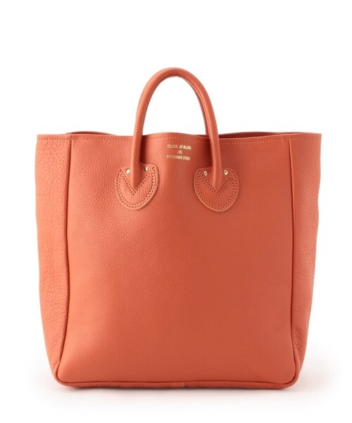 ADAM ET ROPE'（アダムエロペ）の「【YOUNG & OLSEN】 EMBOSSED LEATHER TOTE M（バッグ・レディース・ブラック/オレンジ・M）」の2枚目の写真