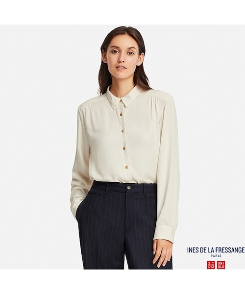 UNIQLO（ユニクロ）の「レーヨンブラウス（長袖）（シャツ