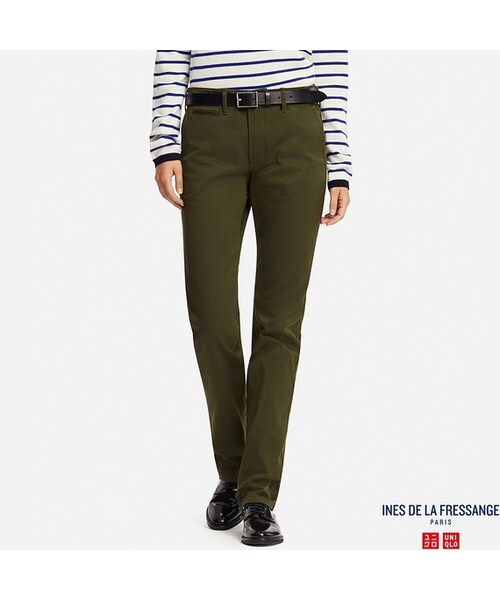 UNIQLO（ユニクロ）の「チノパンツ（その他パンツ・レディース・NAVY 69/OLIVE 57/BEIGE 32・73/67/64/55/70/61/58/76）」の3枚目の写真