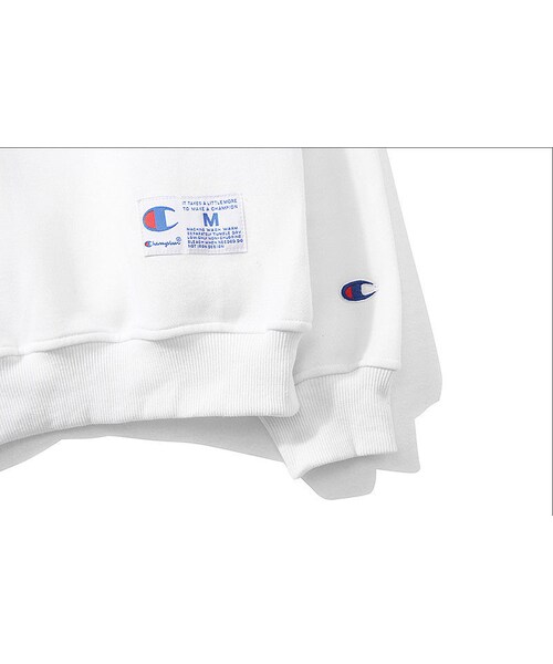 Champion - 【人気⭐Champion】白　ロゴ入り　長袖パーカー　サイズM Champion（チャンピオン）の「CHAMPION（チャンピオン）ロゴ