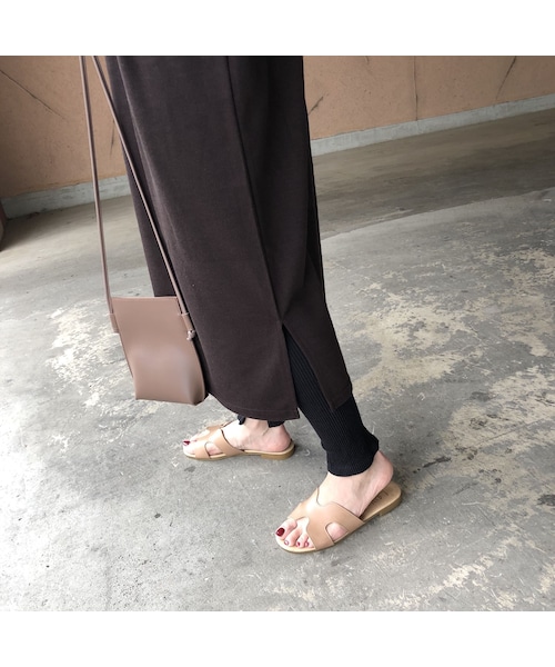 copine（コピン）の「ゆる可愛いレイヤードスタイル！フレンチスリーブニットソーロングワンピース【クリックポスト対象商品】（ワンピース・レディース・その他）」の8枚目の写真