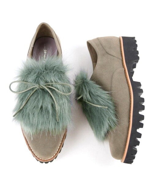 ORiental TRaffic（オリエンタルトラフィック）の「2wayレースアップシューズ（その他・レディース・ブラック/グレー/ネイビー・SS/S/M/L/LL/3L）」の2枚目の写真