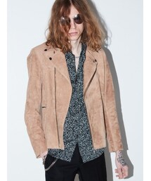 LOUNGE LIZARD（ラウンジリザード）の「CALF SUEDE SILKY FINISH