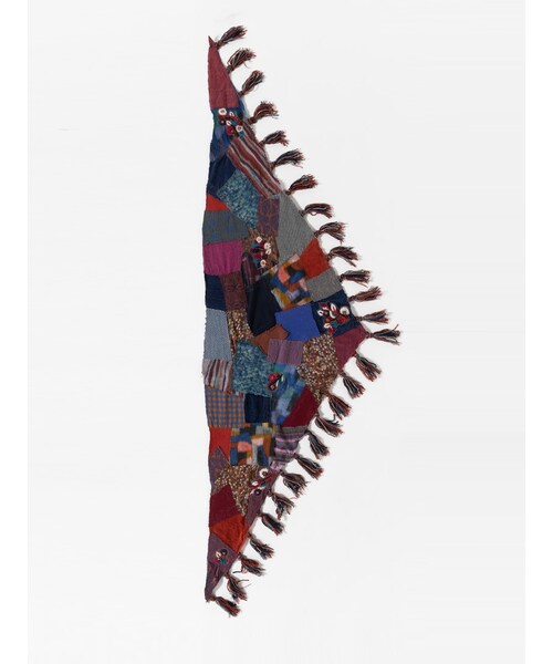 【美品】 PAZUKI パズキ パッチワーク ストール TRIANGLE H.P.FRANCE（アッシュペーフランス）の「PAZUKI|パッチワークストール