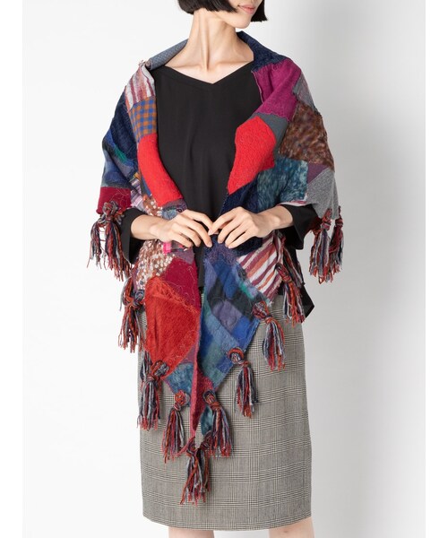 アッシュ・ペー・フランス PAZUKI パズキ ストール H.P.FRANCE（アッシュペーフランス）の「PAZUKI|パッチワークストール