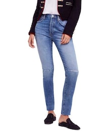 FREE PEOPLE | Free People Stella High Waist Raw Hem Skinny Jeans(デニムパンツ)