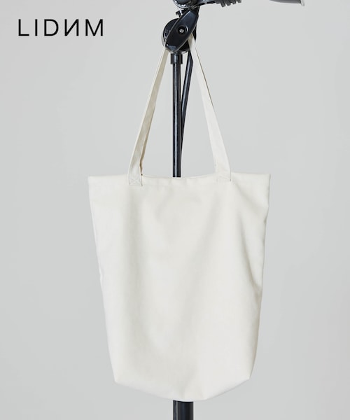 LIDNM(リドム)の「マイクロスエードトート【オフホワイト】(トートバッグ・メンズ・ホワイト・F)」の1枚目の写真