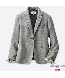 UNIQLO | ソフトツイードジャケット（チドリ）(その他アウター)