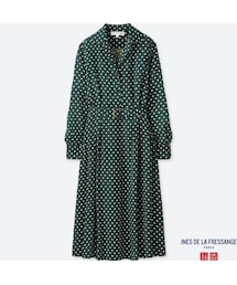 UNIQLO | レーヨンワンピース（長袖）(ワンピース)