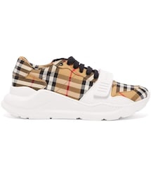 BURBERRY | BURBERRY Regis Vintage-check canvas trainers(スニーカー)