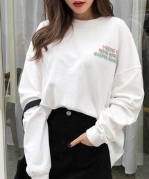 DHOLIC | レタリングプリントTシャツ(Tシャツ/カットソー)