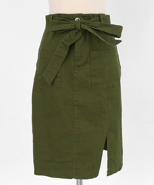 DHOLIC（ディーホリック）の「ストラップSETスリットスカート（スカート・レディース・ブラック/ベージュ/オレンジ/グリーン・FREE）」の3枚目の写真