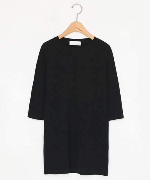 DHOLIC(ディーホリック)の「7分丈スリーブTシャツ(Tシャツ/カットソー・レディース・ホワイト/オレンジ/ブラウン/ベージュ/ブラック/グリーン/その他・FREE)」の2枚目の写真