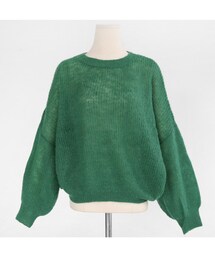 DHOLIC（ディーホリック）の「モヘア混パフスリーブニット