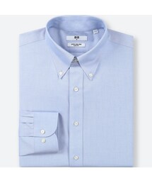 UNIQLO | ファインクロススーパーノンアイロンスリムフィットシャツ（ボタンダウン・長袖・ポケットナシ）(シャツ/ブラウス)
