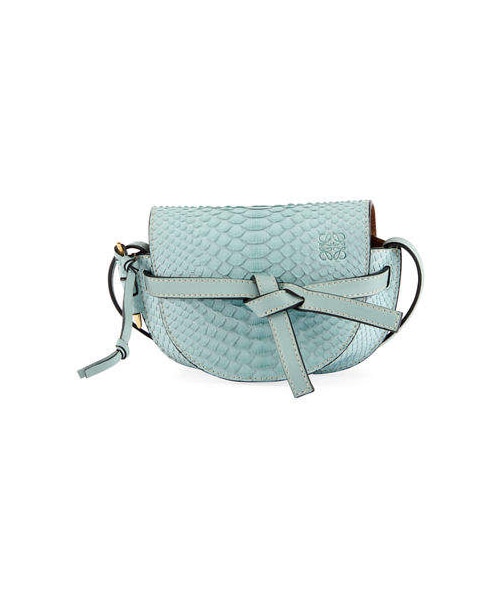 LOEWE（ロエベ）の「Loewe Gate Mini Python Shoulder Bag