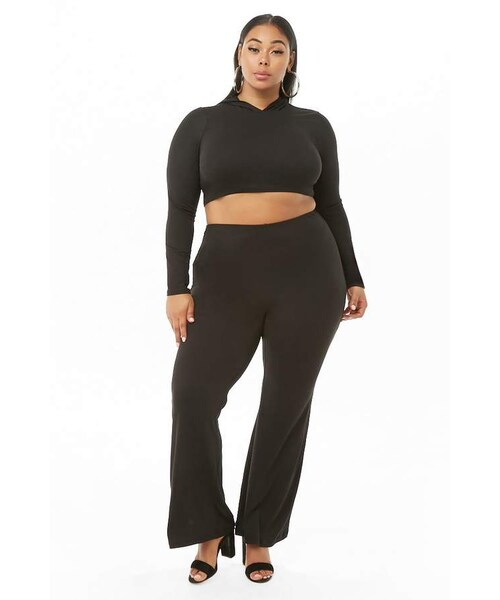 flare pants set plus size