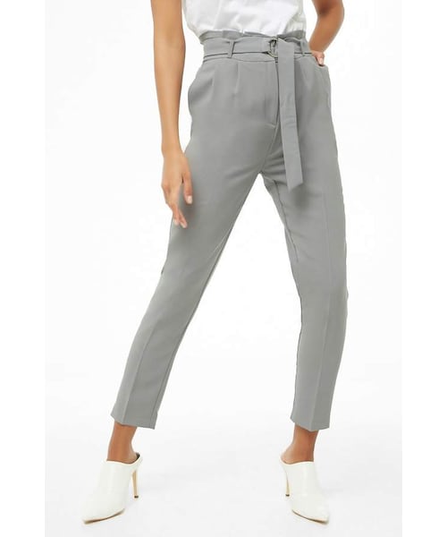 Forever 21 Cropped Paperbag Pants - WEAR