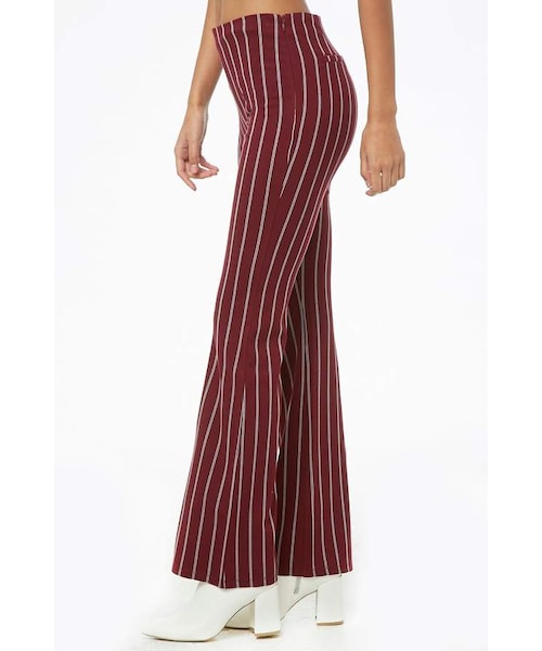 FOREVER 21（フォーエバー トゥエンティーワン）の「Forever 21 Striped Flare Pants（その他パンツ・レディース・Red・X-small/Small/Medium/Large）」の4枚目の写真
