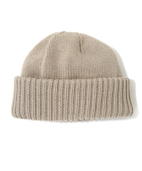 crepuscule（クレプスキュール）の「knit cap 1（ニットキャップ/ビーニー・レディース・ブラック/グレー・FREE）」の2枚目の写真