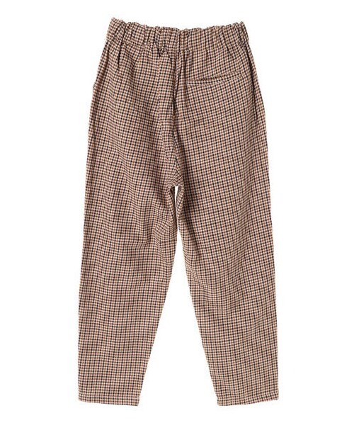 earth music&ecology(アースミュージックアンドエコロジー)の「洗えるウール見えコットンパンツ(テーパード)(パンツ・グレー/ハウンドトゥース/グレンチェック/チェックイエロー・M/L)」の4枚目の写真