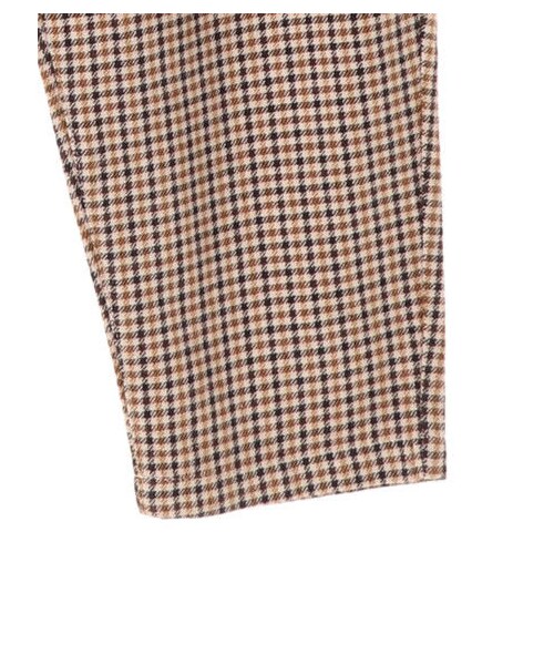 earth music&ecology(アースミュージックアンドエコロジー)の「洗えるウール見えコットンパンツ(テーパード)(パンツ・グレー/ハウンドトゥース/グレンチェック/チェックイエロー・M/L)」の7枚目の写真