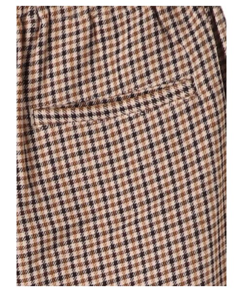 earth music&ecology(アースミュージックアンドエコロジー)の「洗えるウール見えコットンパンツ(テーパード)(パンツ・グレー/ハウンドトゥース/グレンチェック/チェックイエロー・M/L)」の8枚目の写真