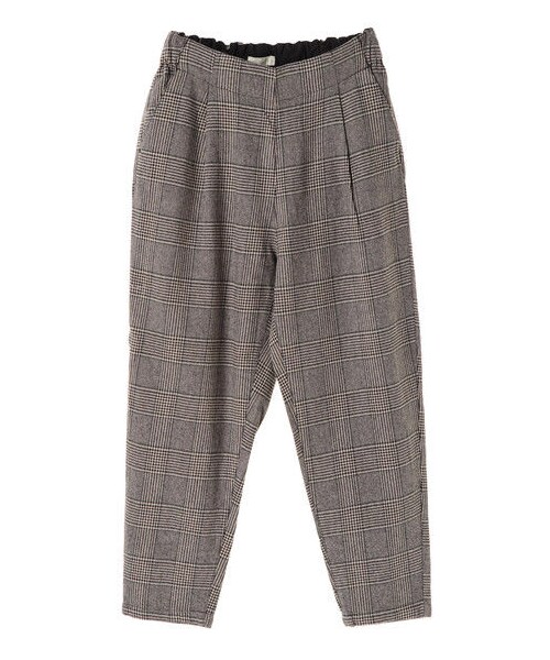 earth music&ecology(アースミュージックアンドエコロジー)の「洗えるウール見えコットンパンツ(テーパード)(パンツ・グレー/ハウンドトゥース/グレンチェック/チェックイエロー・M/L)」の11枚目の写真