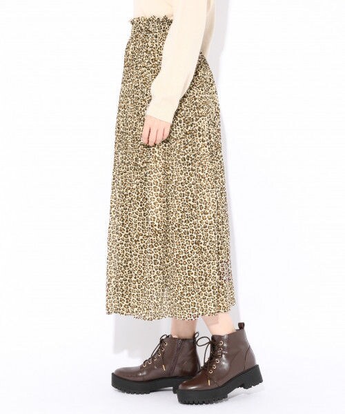 Heather（ヘザー）の「アソートガラ／ロングスカート（スカート・レオパード/ハナガラ）」の5枚目の写真